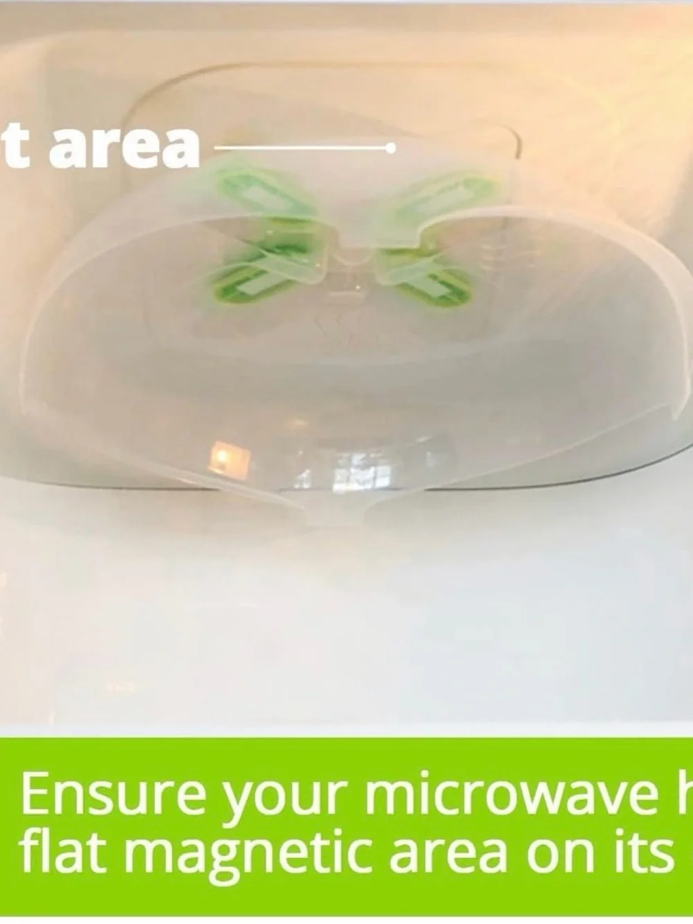 Set of 2 Hover Cover Magnetic Microwave cover
